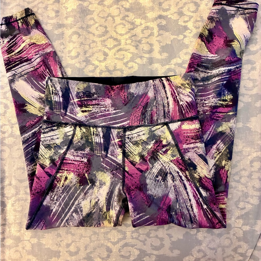 Athleta girls Simone Biles reversible leggings Girls L